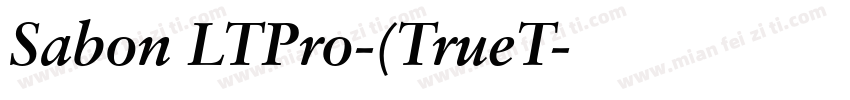 Sabon LTPro-常规(TrueT字体转换